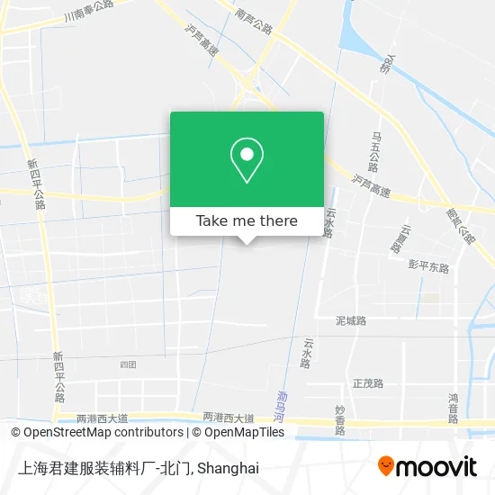 上海君建服装辅料厂-北门 map