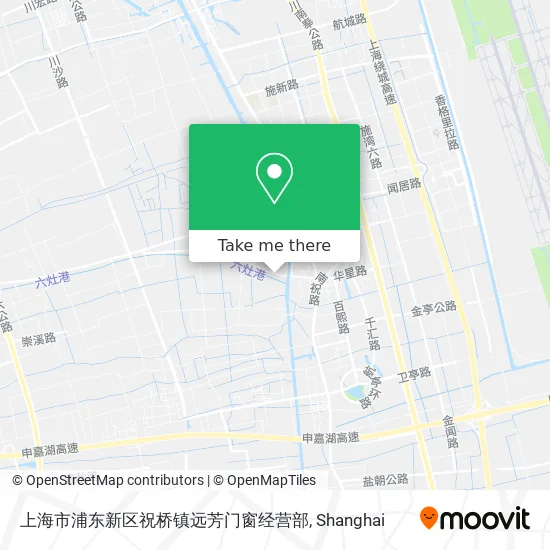 上海市浦东新区祝桥镇远芳门窗经营部 map