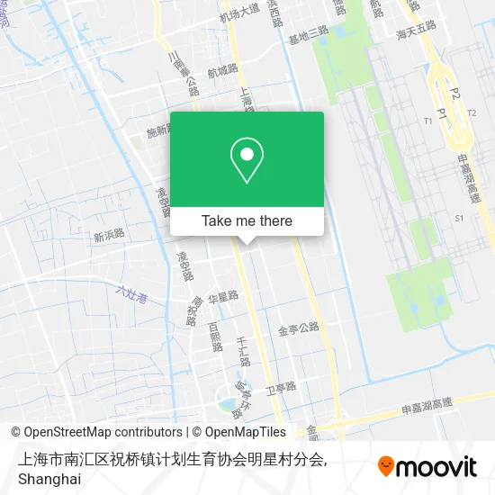 上海市南汇区祝桥镇计划生育协会明星村分会 map