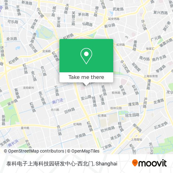 泰科电子上海科技园研发中心-西北门 map