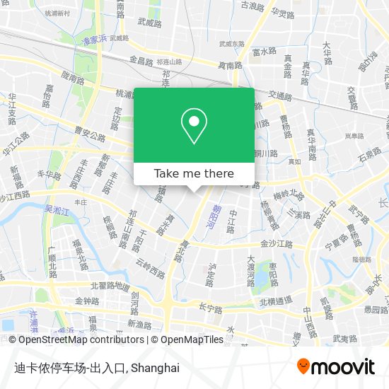 迪卡侬停车场-出入口 map