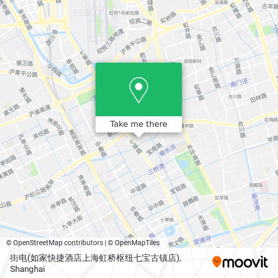 街电(如家快捷酒店上海虹桥枢纽七宝古镇店) map