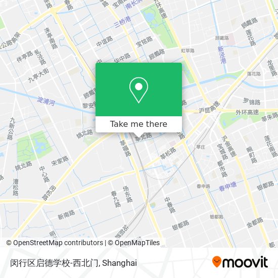 闵行区启德学校-西北门 map