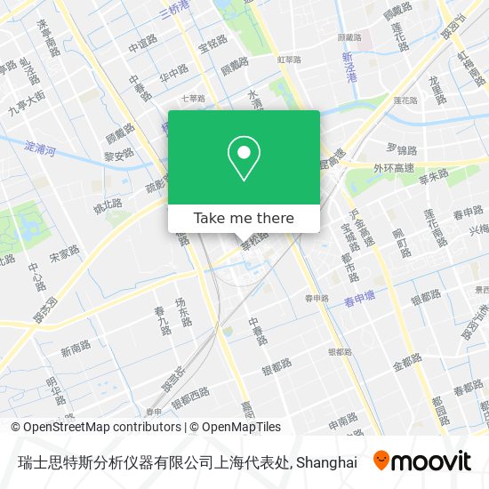 瑞士思特斯分析仪器有限公司上海代表处 map