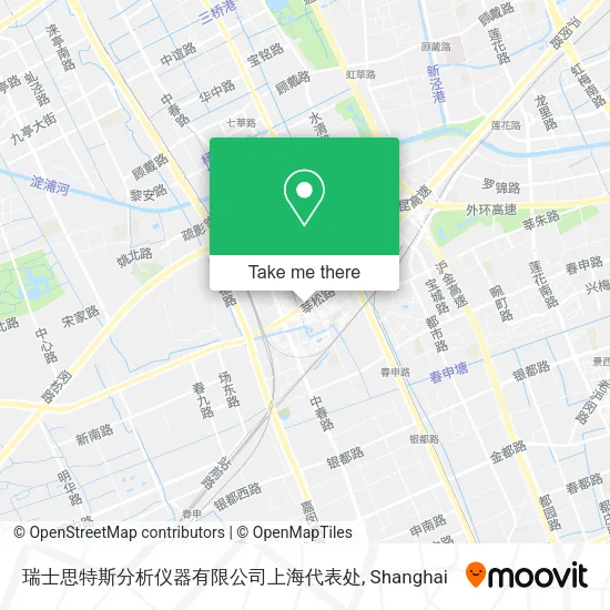 瑞士思特斯分析仪器有限公司上海代表处 map