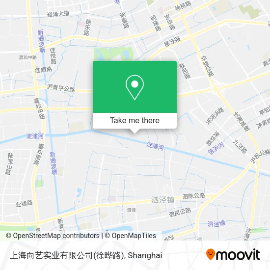 上海向艺实业有限公司(徐晔路) map