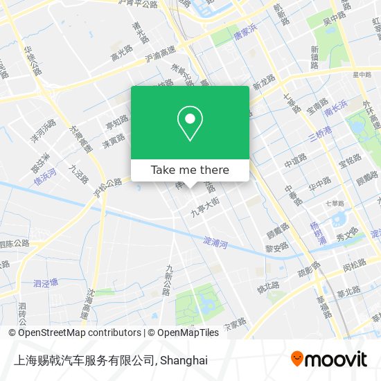上海赐戟汽车服务有限公司 map