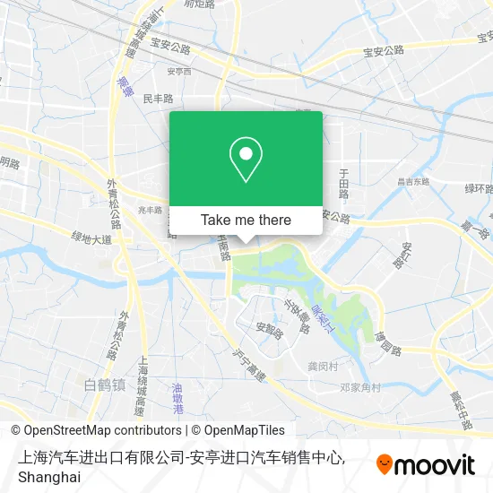 上海汽车进出口有限公司-安亭进口汽车销售中心 map
