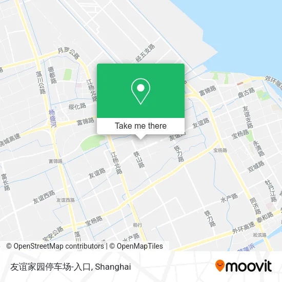 友谊家园停车场-入口 map