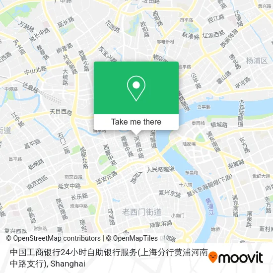中国工商银行24小时自助银行服务(上海分行黄浦河南中路支行) map