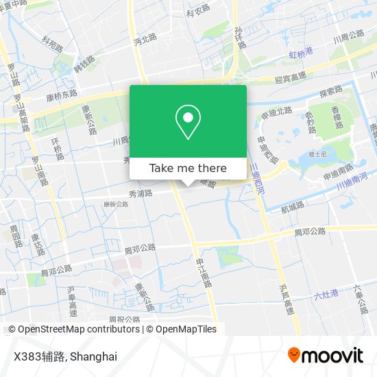 X383辅路 map