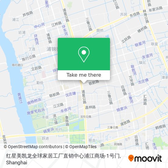 红星美凯龙全球家居工厂直销中心浦江商场-1号门 map