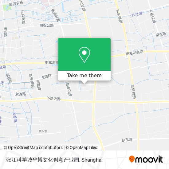 张江科学城华博文化创意产业园 map