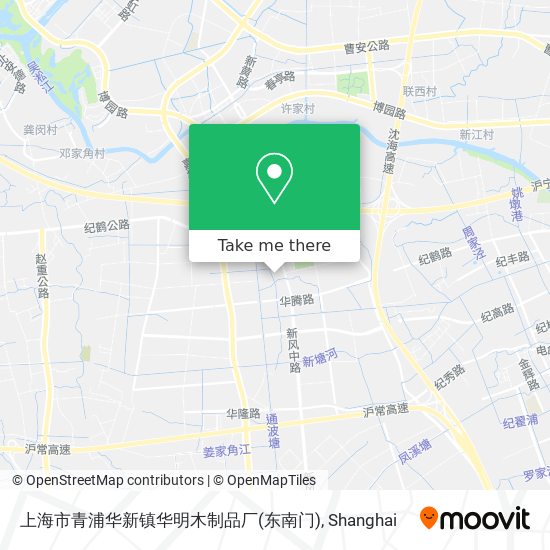 上海市青浦华新镇华明木制品厂(东南门) map