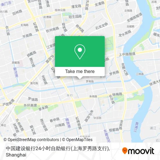 中国建设银行24小时自助银行(上海罗秀路支行) map