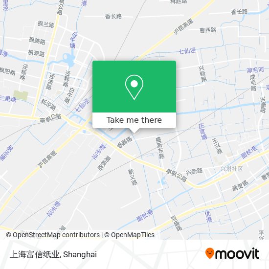 上海富信纸业 map