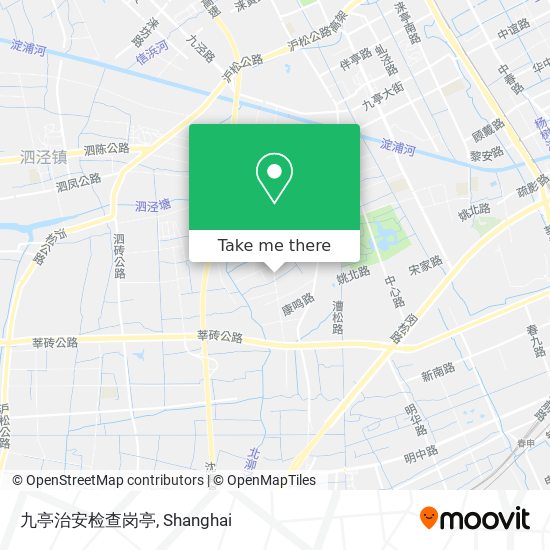 九亭治安检查岗亭 map