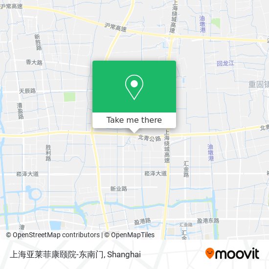 上海亚莱菲康颐院-东南门 map