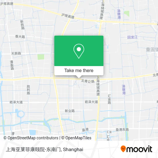 上海亚莱菲康颐院-东南门 map