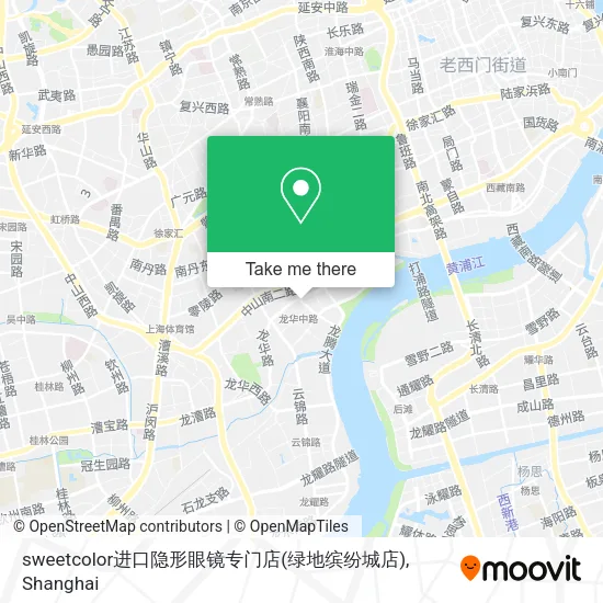 sweetcolor进口隐形眼镜专门店(绿地缤纷城店) map