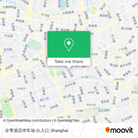 全季酒店停车场-出入口 map