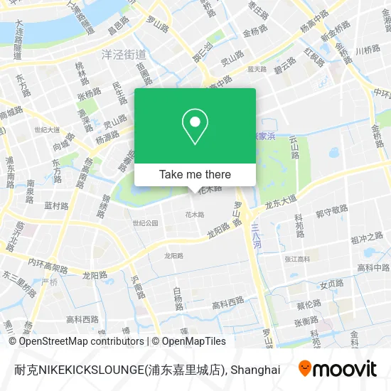耐克NIKEKICKSLOUNGE(浦东嘉里城店) map