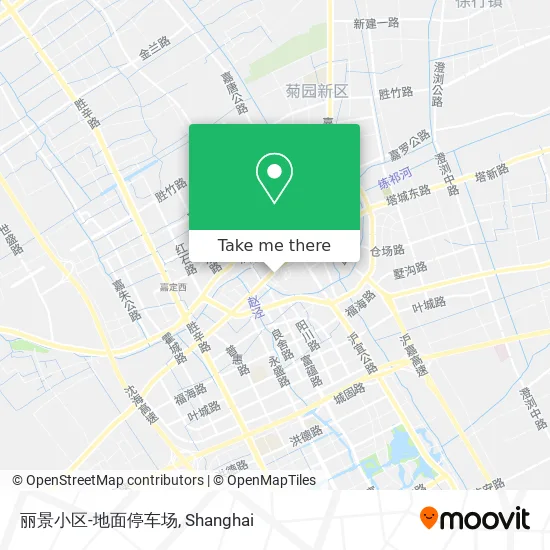 丽景小区-地面停车场 map