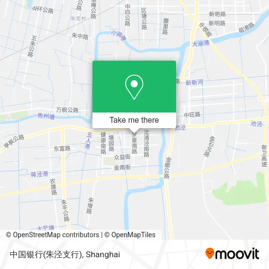 中国银行(朱泾支行) map