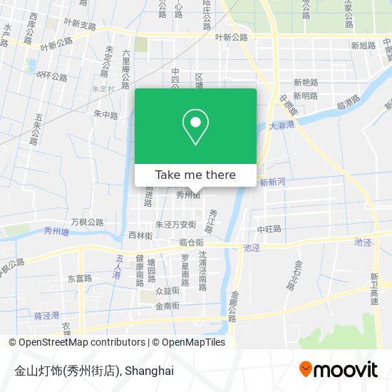 金山灯饰(秀州街店) map
