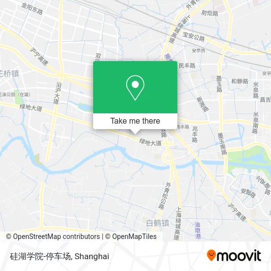 硅湖学院-停车场 map