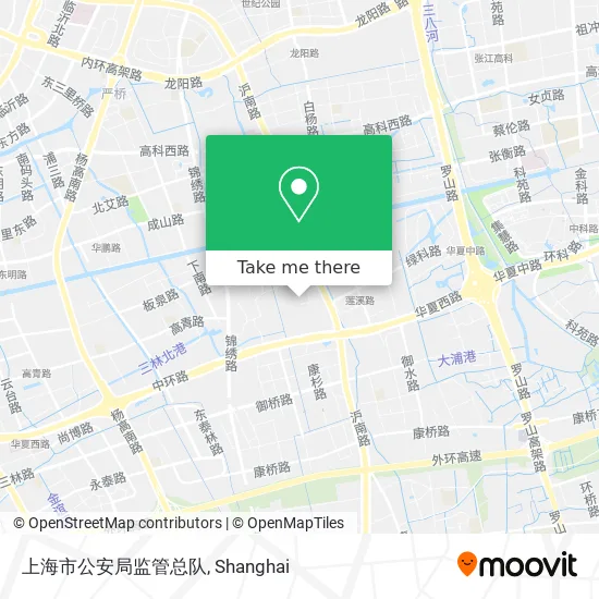 上海市公安局监管总队 map