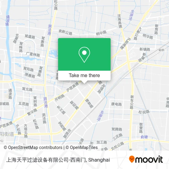 上海天平过滤设备有限公司-西南门 map