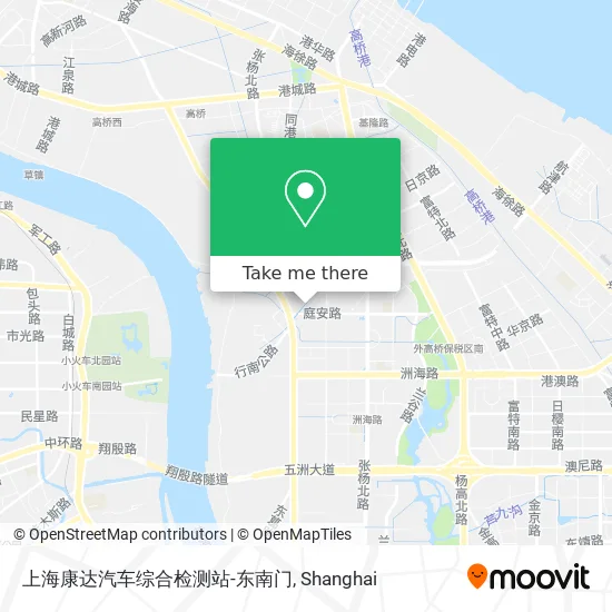 上海康达汽车综合检测站-东南门 map