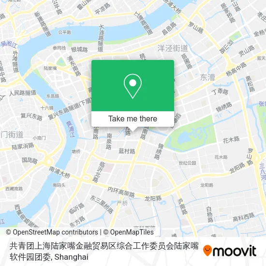 共青团上海陆家嘴金融贸易区综合工作委员会陆家嘴软件园团委 map