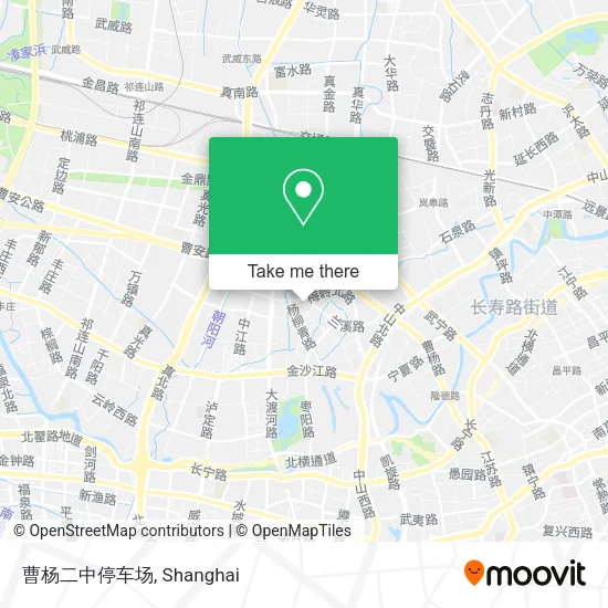 曹杨二中停车场 map