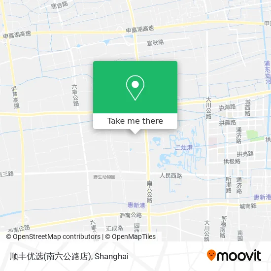顺丰优选(南六公路店) map