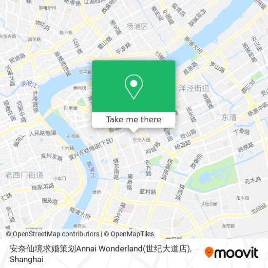 安奈仙境求婚策划Annai Wonderland(世纪大道店) map