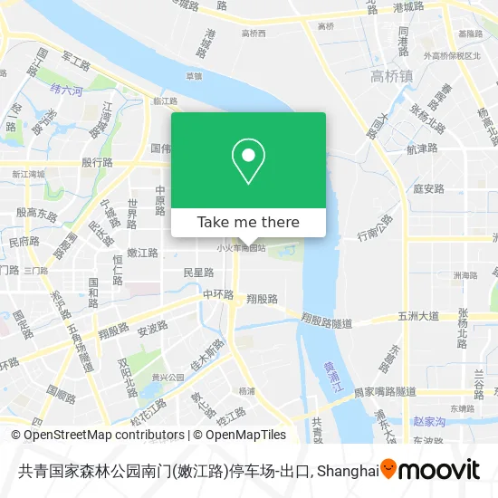 共青国家森林公园南门(嫩江路)停车场-出口 map