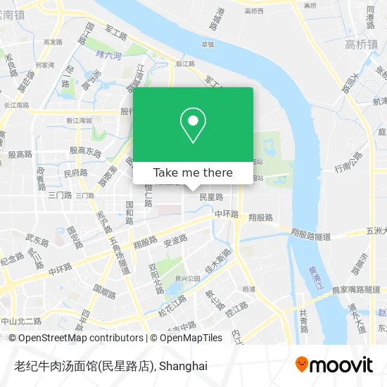 老纪牛肉汤面馆(民星路店) map