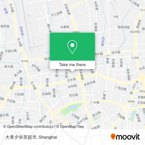 大青夕余至超市 map