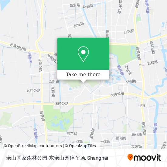 佘山国家森林公园-东佘山园停车场 map