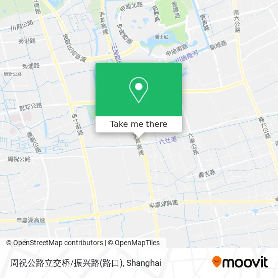 周祝公路立交桥/振兴路(路口) map