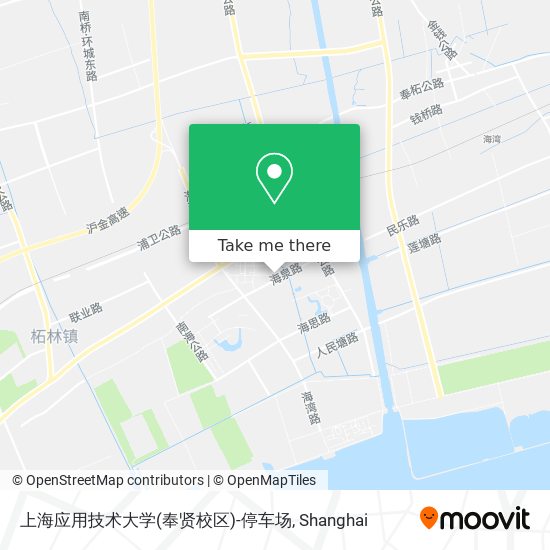 上海应用技术大学(奉贤校区)-停车场 map