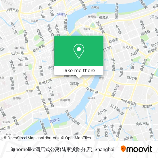 上海homelike酒店式公寓(陆家浜路分店) map