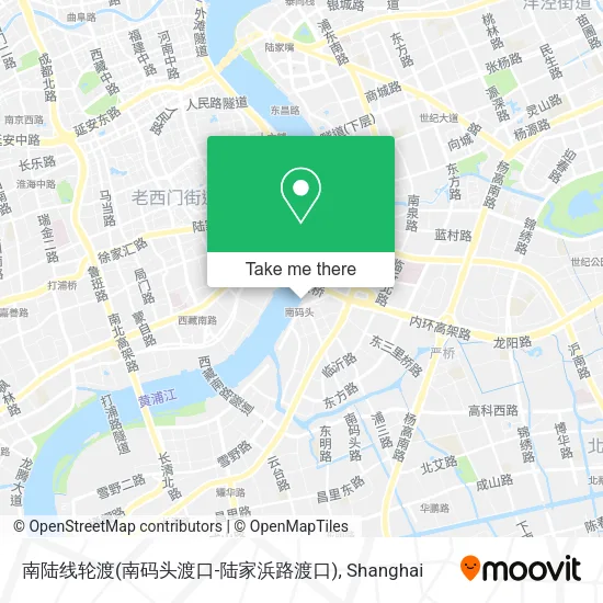 南陆线轮渡(南码头渡口-陆家浜路渡口) map