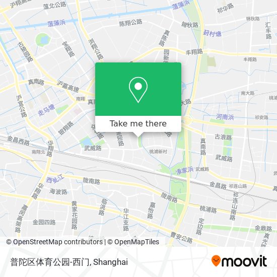 普陀区体育公园-西门 map