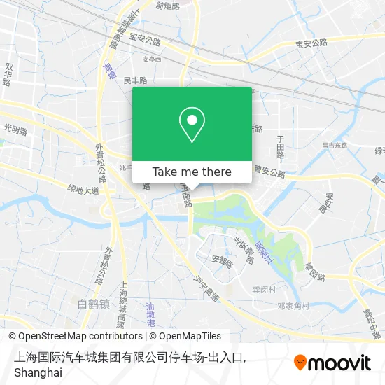 上海国际汽车城集团有限公司停车场-出入口 map