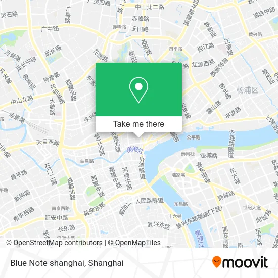 Blue Note shanghai map