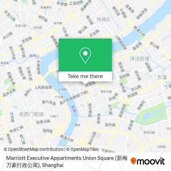 Marriott Executive Appartments Union Square (新梅万豪行政公寓) map