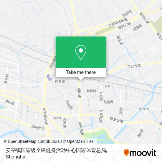 安亭镇国家级全民健身活动中心国家体育总局 map